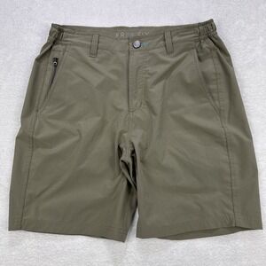 Free Fly Hybrid II Shorts Men M Beige Performance Stretch Wicking UPF50 Fishing